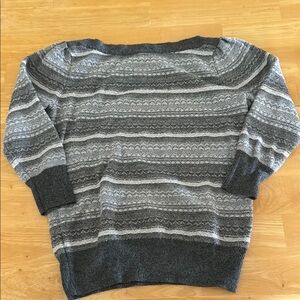Striped Gray Sweater